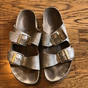 Silver Birkenstocks